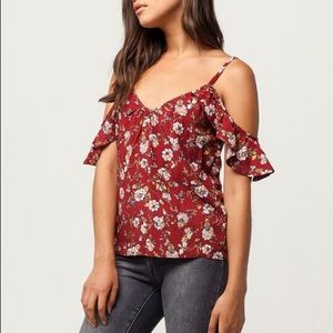 (4 for $12) Tilly’s Cold Shoulder Top
